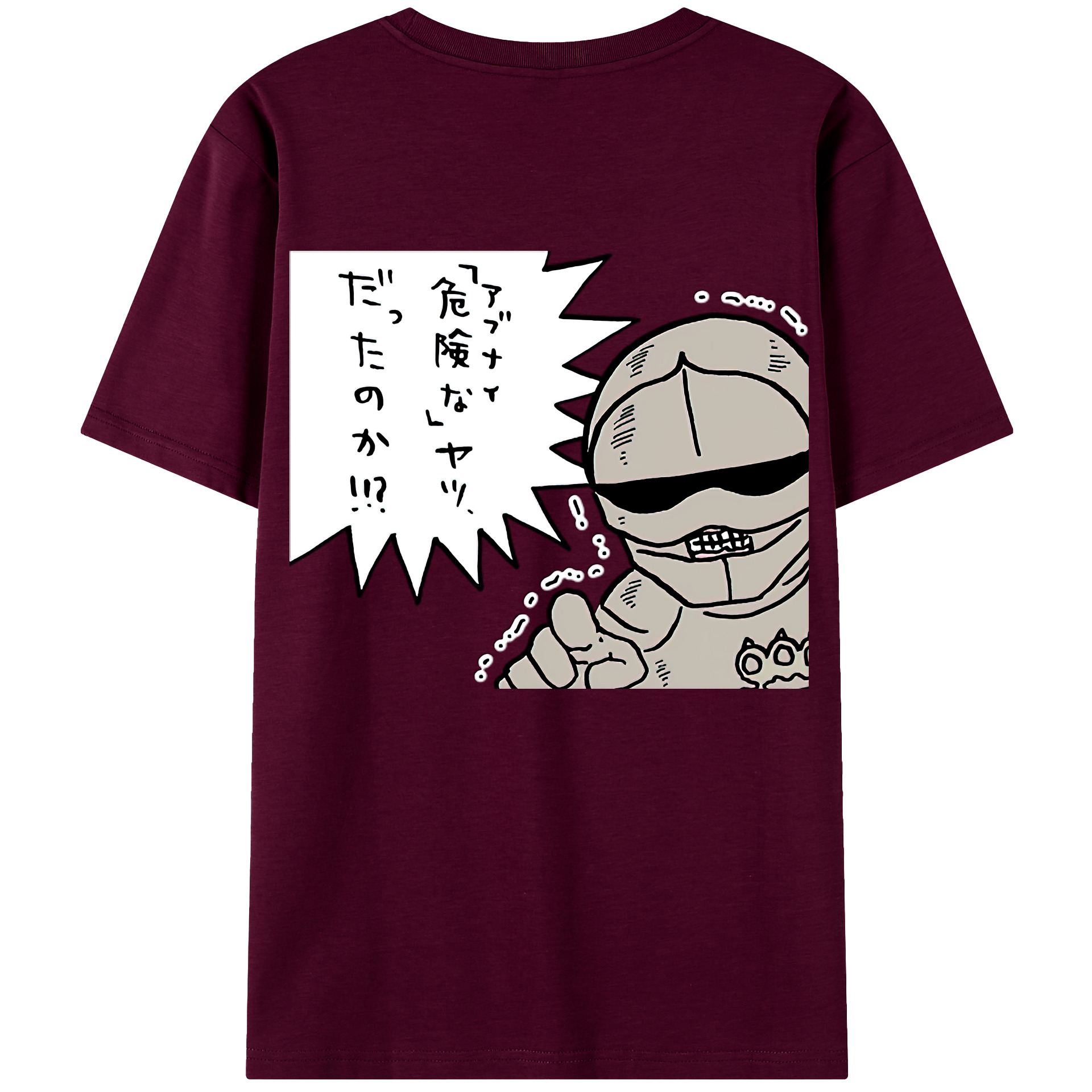 （画像用） ちいかわ 労働の鎧さん Chii-kawa Mr. Armor of Labor レディース半袖Tシャツ(バックプリント)